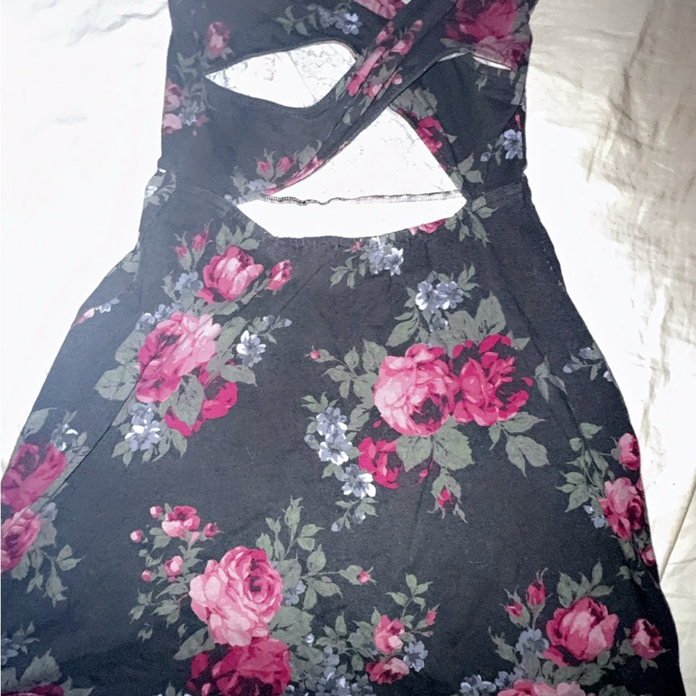 Floral Cutout Dress
